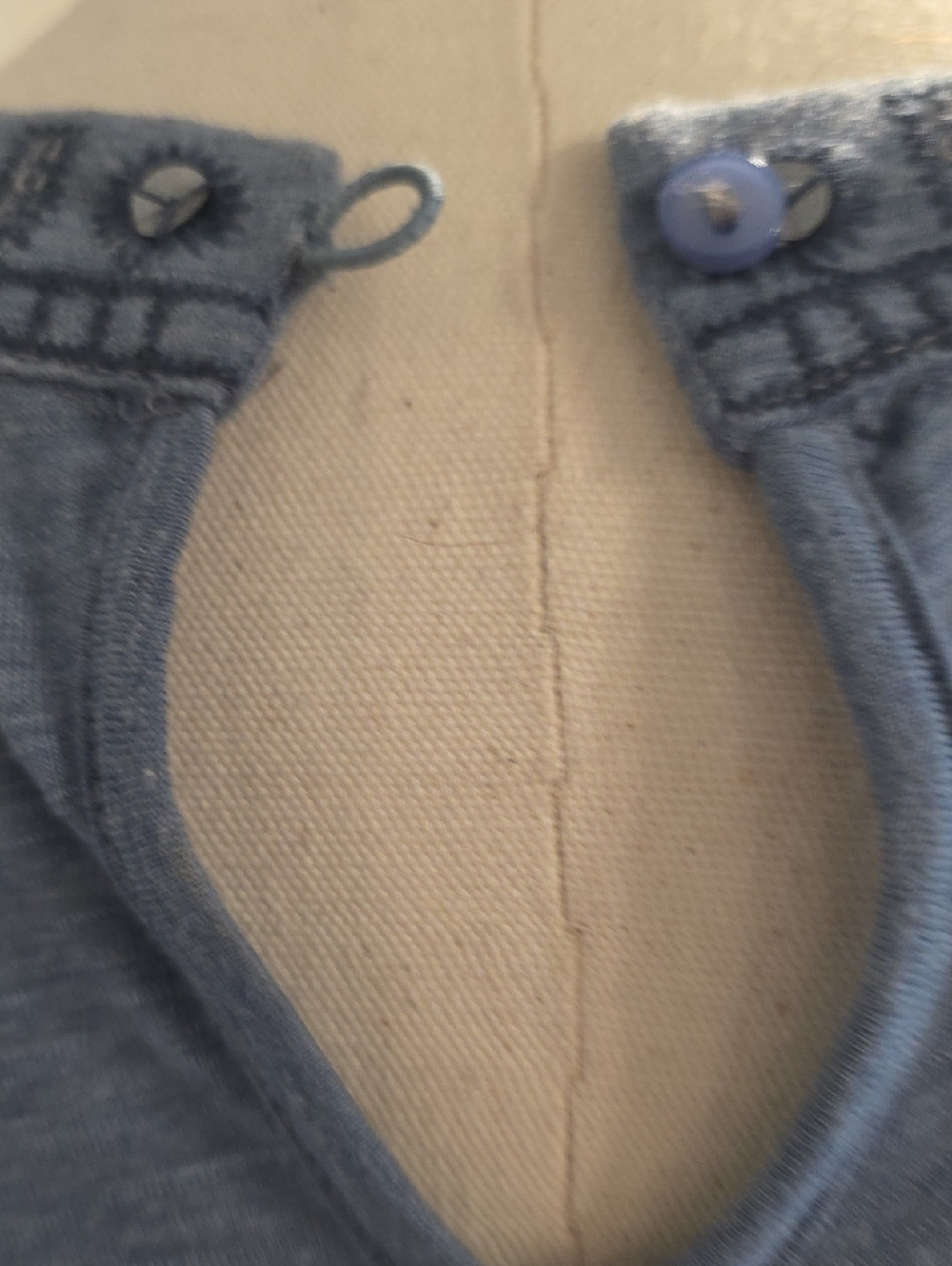 Denim Blue Cold Shoulder Tee/Tunic - Picture 6 of 8